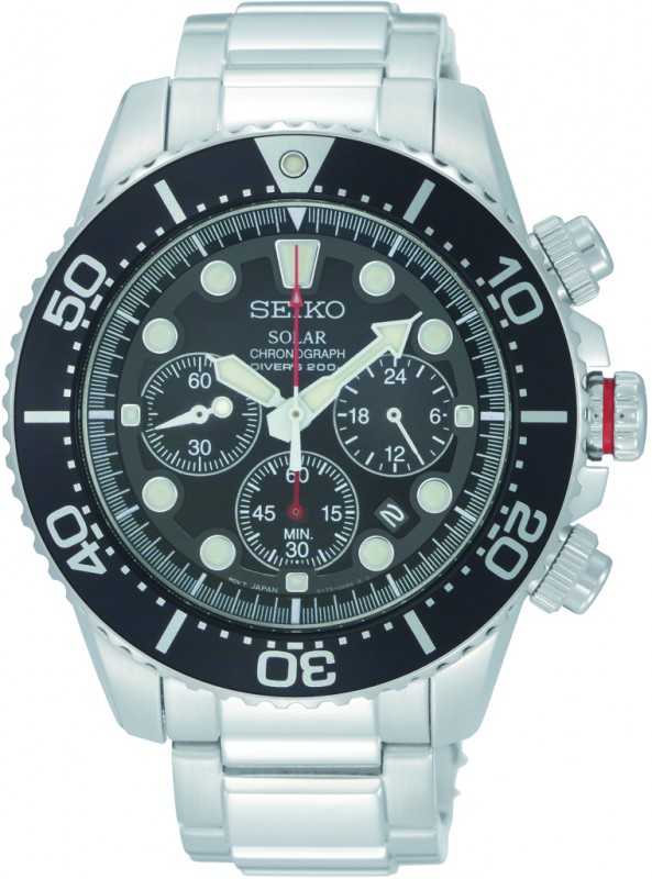 Seiko Herrenuhr DiverŽs Solar SSC015P1
